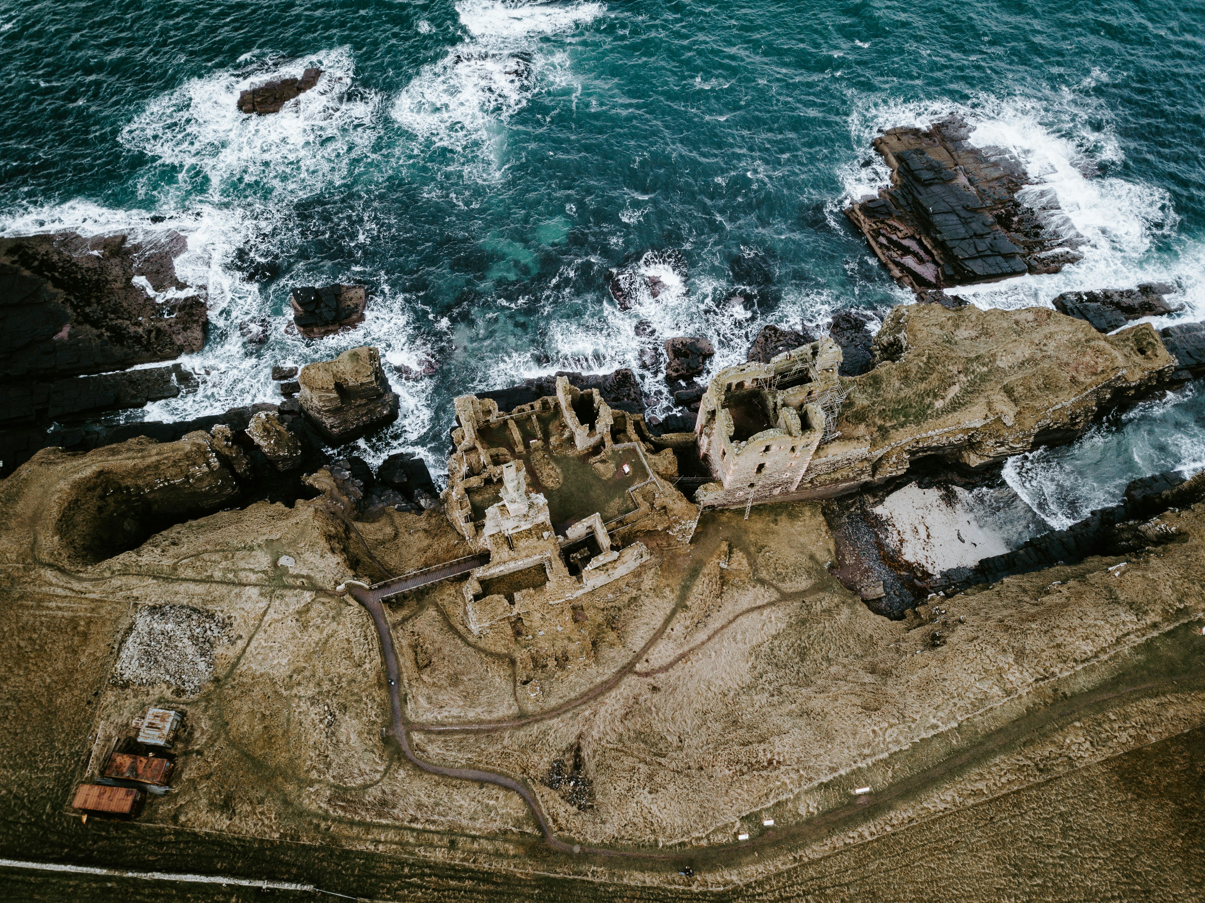 aerial view photography of sea at daytime